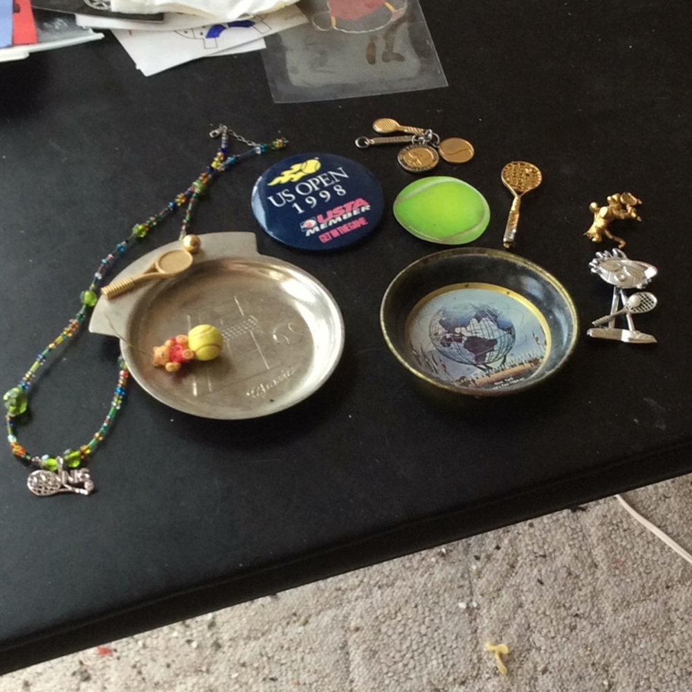 Tennis jewelry and knickknacks